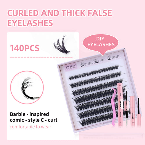 Fluffy Wispy DIY Lash Clusters 8–14mm