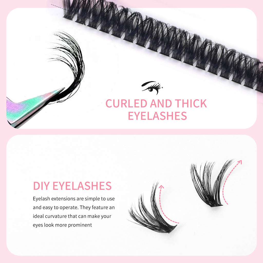 Fluffy Wispy DIY Lash Clusters 8–14mm